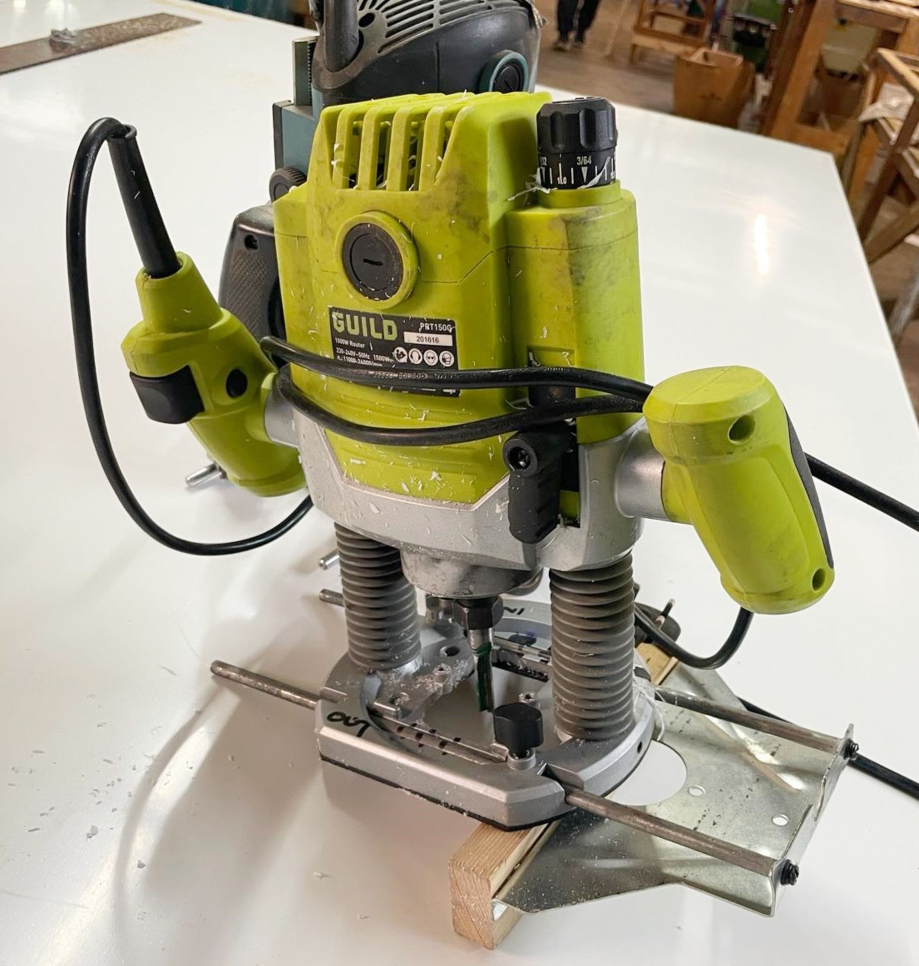 2 x Electric Router Power Tools - Includes a Guild 1500w PRT150G and Erbauer 2100w ERB210C - Image 6 of 12