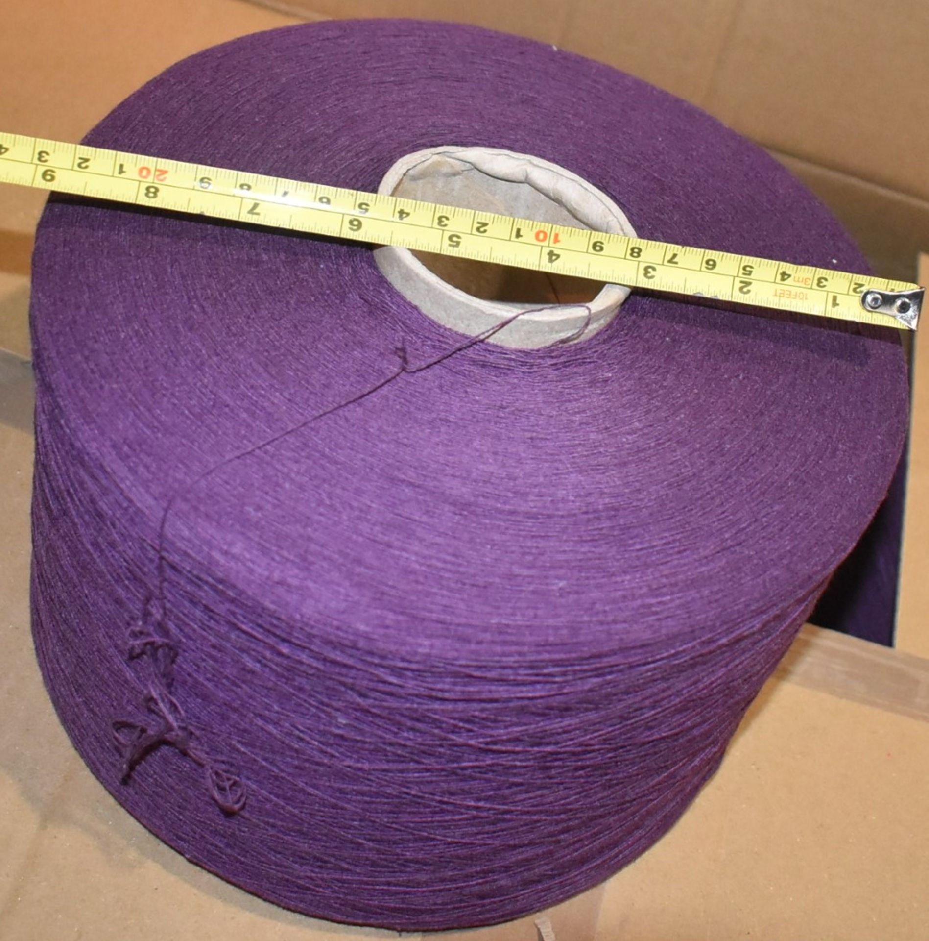 12 x Cones of 1/13 MicroCotton Knitting Yarn - Purple - Approx Weight: 2,300g - New Stock ABL Yarn - Image 13 of 15