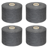 4 x Cones of 1/13 MicroCotton Knitting Yarn - Mid Grey - Approx Weight: 2,500g - New Stock ABL Yarn