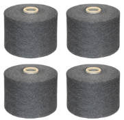 4 x Cones of 1/13 MicroCotton Knitting Yarn - Mid Grey - Approx Weight: 2,500g - New Stock ABL Yarn