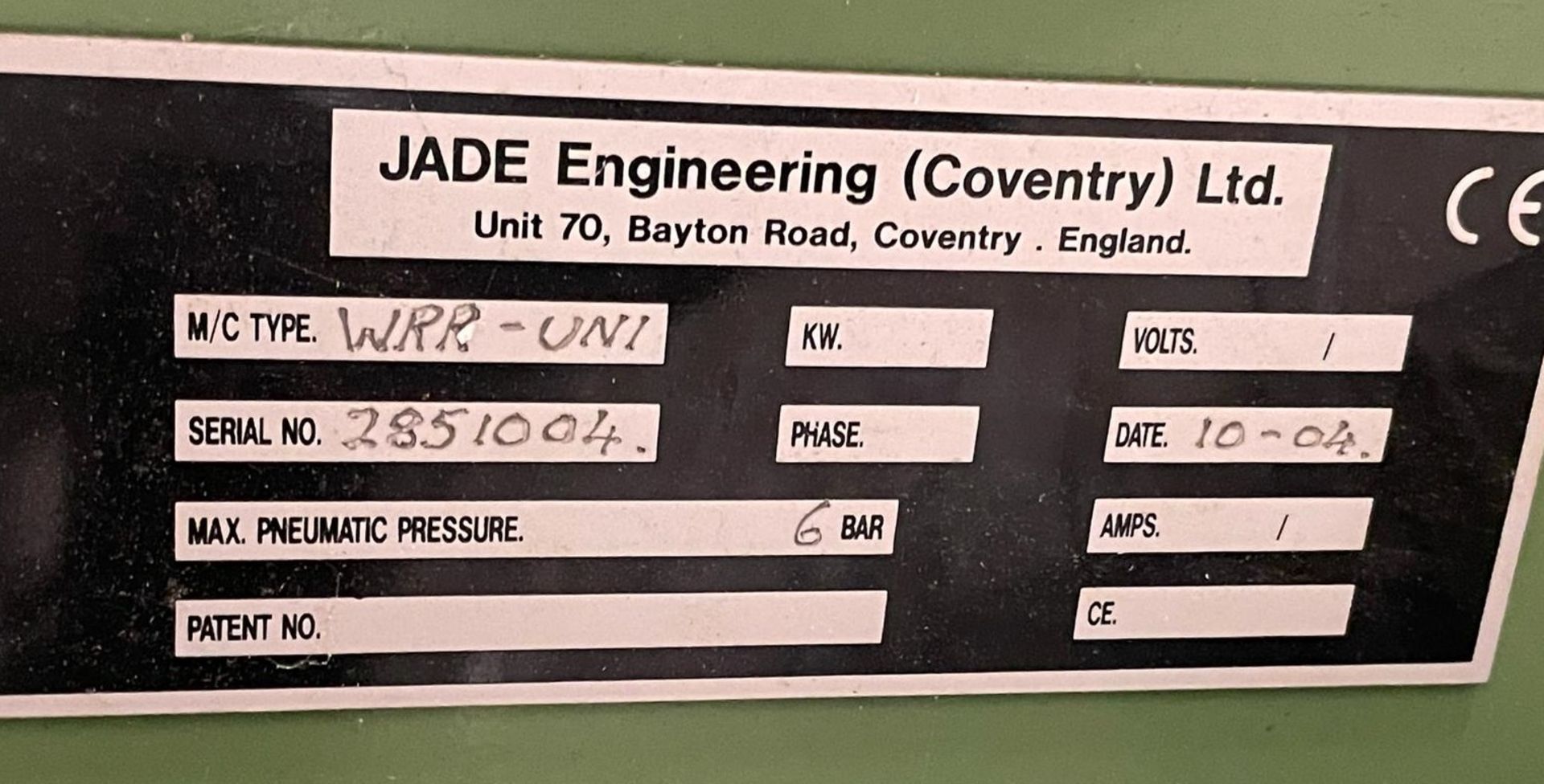 1 x Jade Engineering End Milling Machine - Image 4 of 6