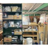 1 x Shelving Unit With Contents Plus a Selection of Assorted Boxes of Various Stock