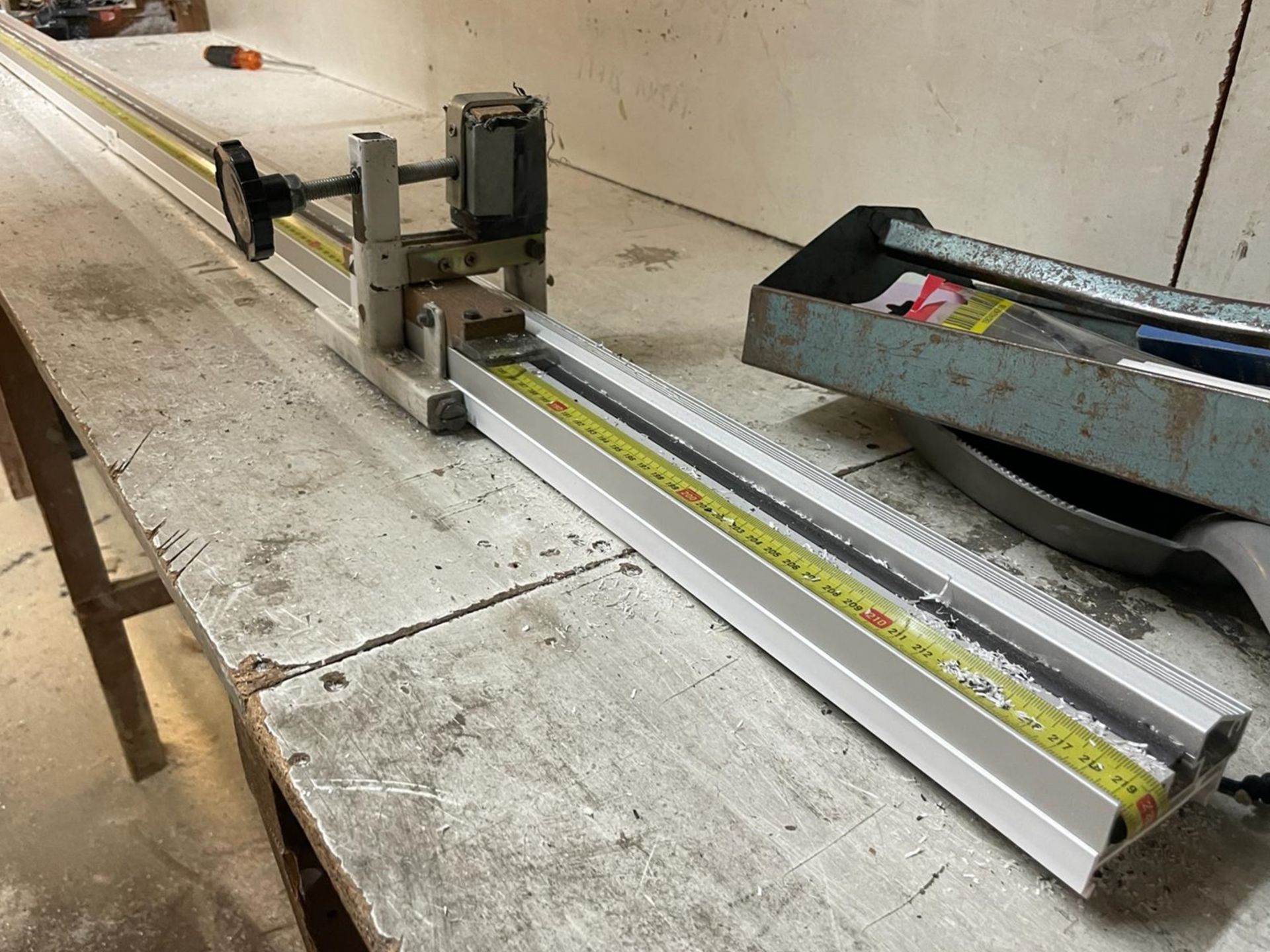 1 x Evolution Sliding Metre Saw With Guide Rail - Image 7 of 8