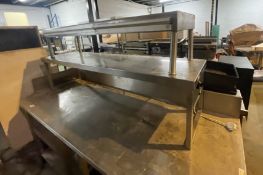 1 x Two Tier Countertop Heated Gantry Passthrough Shelf With Ticket Rails
