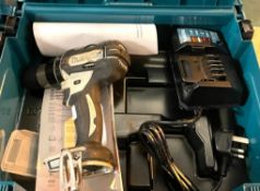 1 x Makita Cordless Drill - Includes Case and Charger - Battery Not Included