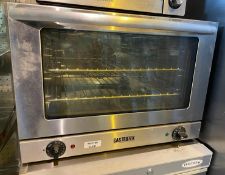 1 x Gastrotek Countertop Commercial Oven With a Stainless Steel Finish