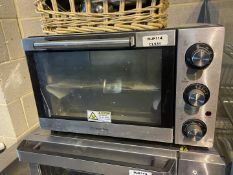 1 x Cookworks Stainless Steel Electric Mini Oven 1500W 23L
