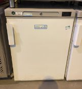 1 x LEC EssenChill Undercounter Commercial Freezer - Model BFS200W - Dimensions: H84 x W60 x D67 cms