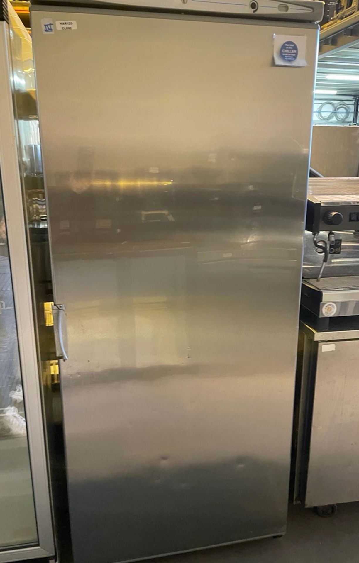 1 x Mondial KIC PRX60 Upright Refrigerator With a Stainless Steel Exterior