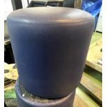 3 x Cylinder Faux Leather Stools - Dimensions: H42 x W43 cms