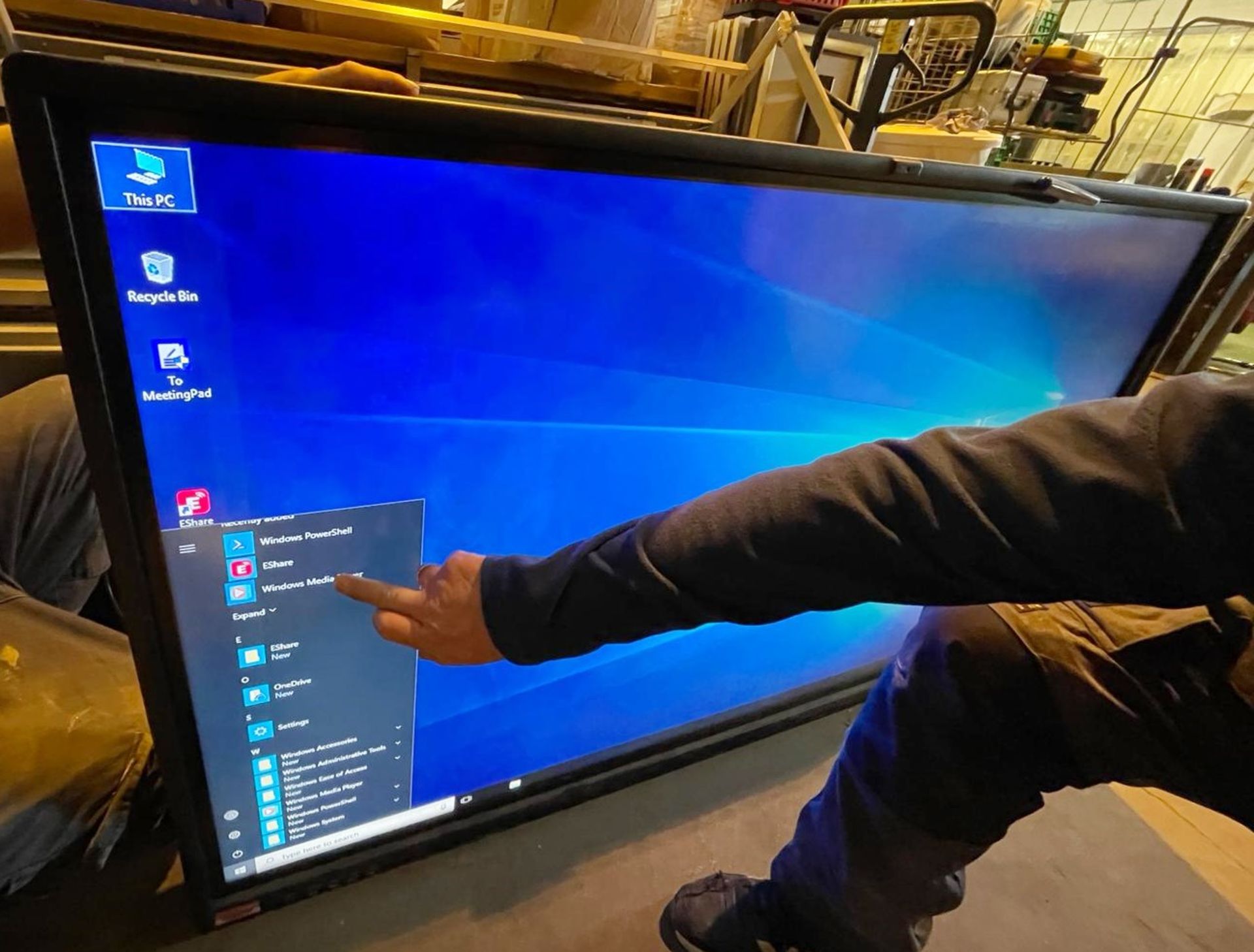 1 x Interactive 65 Inch All in One Touch Screen Computer With Integrated OPS Microsoft Windows PC - Image 3 of 12