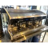 1 x Polaris Wega 3 Group Commercial Espresso Coffee Machine - Stainless Steel / Black Exterior - 3 P