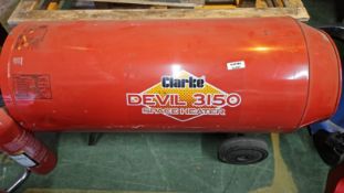 1 x Clarke Devil 3150 Space Heater