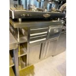 1 x Stainless Steel Backbar Counter For Coffee Machines - Approx Width: 100cms