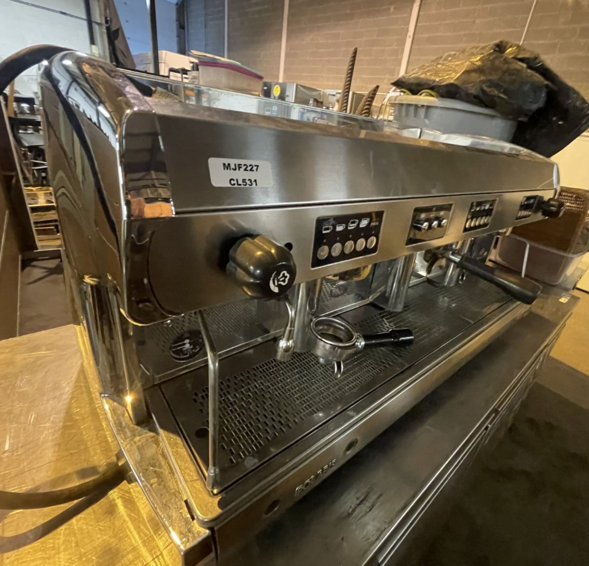 1 x Polaris Wega 3 Group Commercial Espresso Coffee Machine - Stainless Steel Exterior - 3 Phase - Image 11 of 14