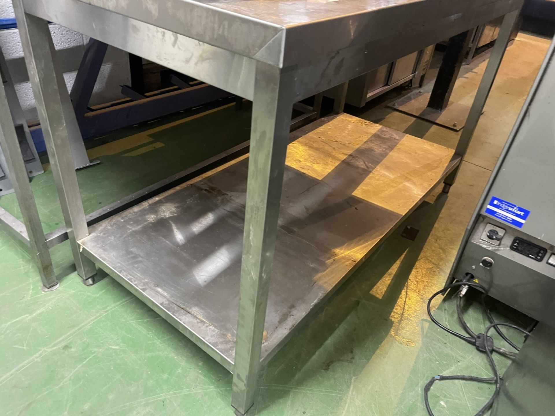 1 x Stainless Steel Prep Table With Undershelf - Image 5 of 5