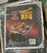 4 x Big K Disposable Picnic BBQ's - New and Sealed