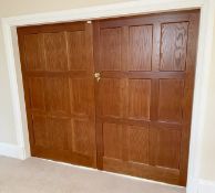 1 x Set of Stately Solid Wood Double Doors