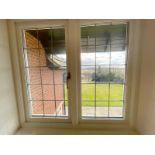 1 x Hardwood Timber Double Glazed Leaded 2-Pane Window Frame - Ref: PAN240 / REARKIT - CL896 - NO