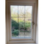 1 x Hardwood Timber Double Glazed & Leaded Window Frame - Ref: PAN218 - CL896 - NO VAT ON THE HAMMER