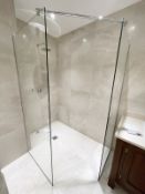 1 x Premium Shower and Enclosure + hansgrohe Controls and Thermostat - Ref: PAN251 / Bed2bth - CL896