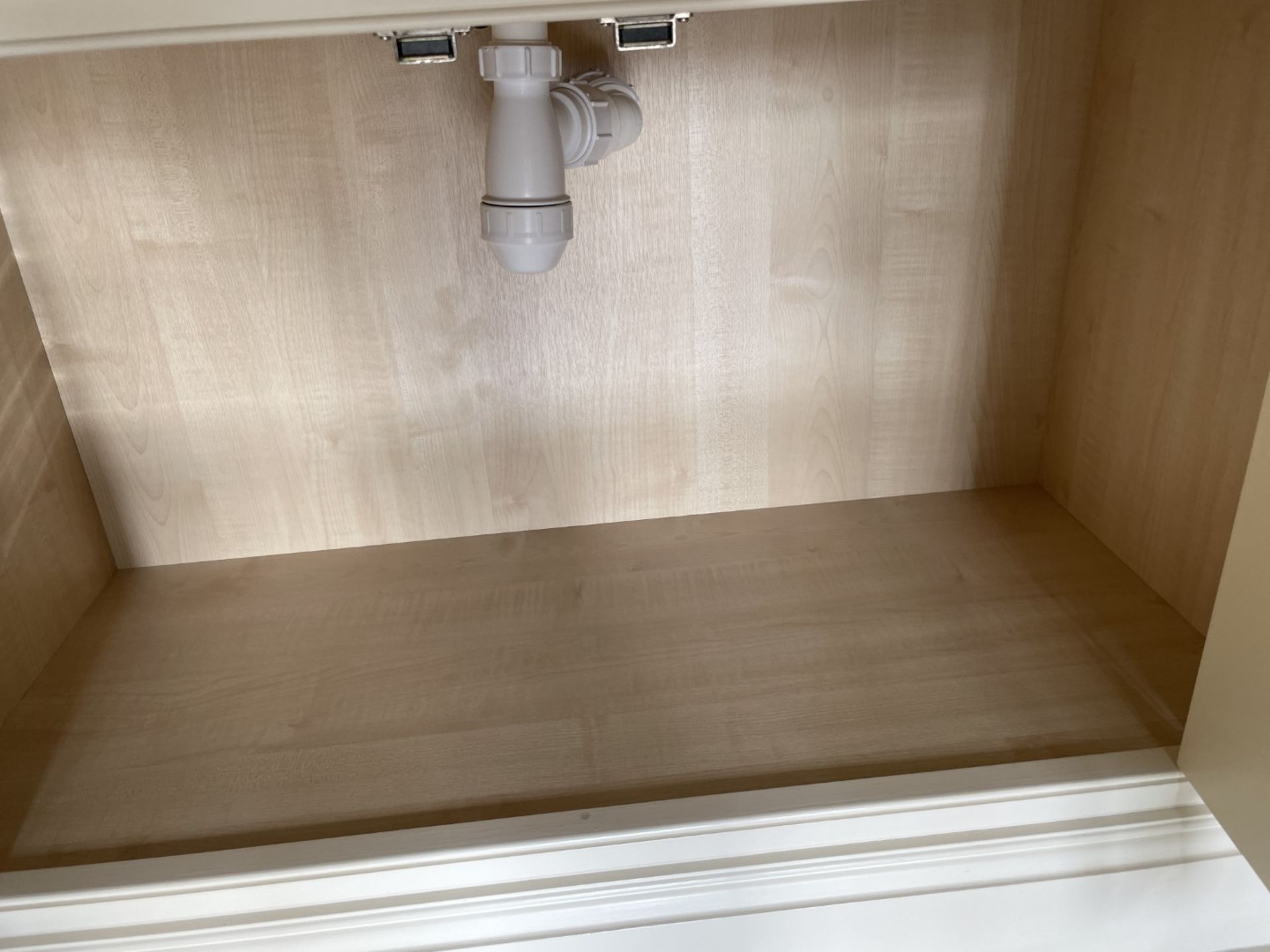 1 x Bespoke Marble-topped Solid Wood Double Vanity Unit with 2 x Villeroy & Boch Basins + Taps - Image 30 of 33