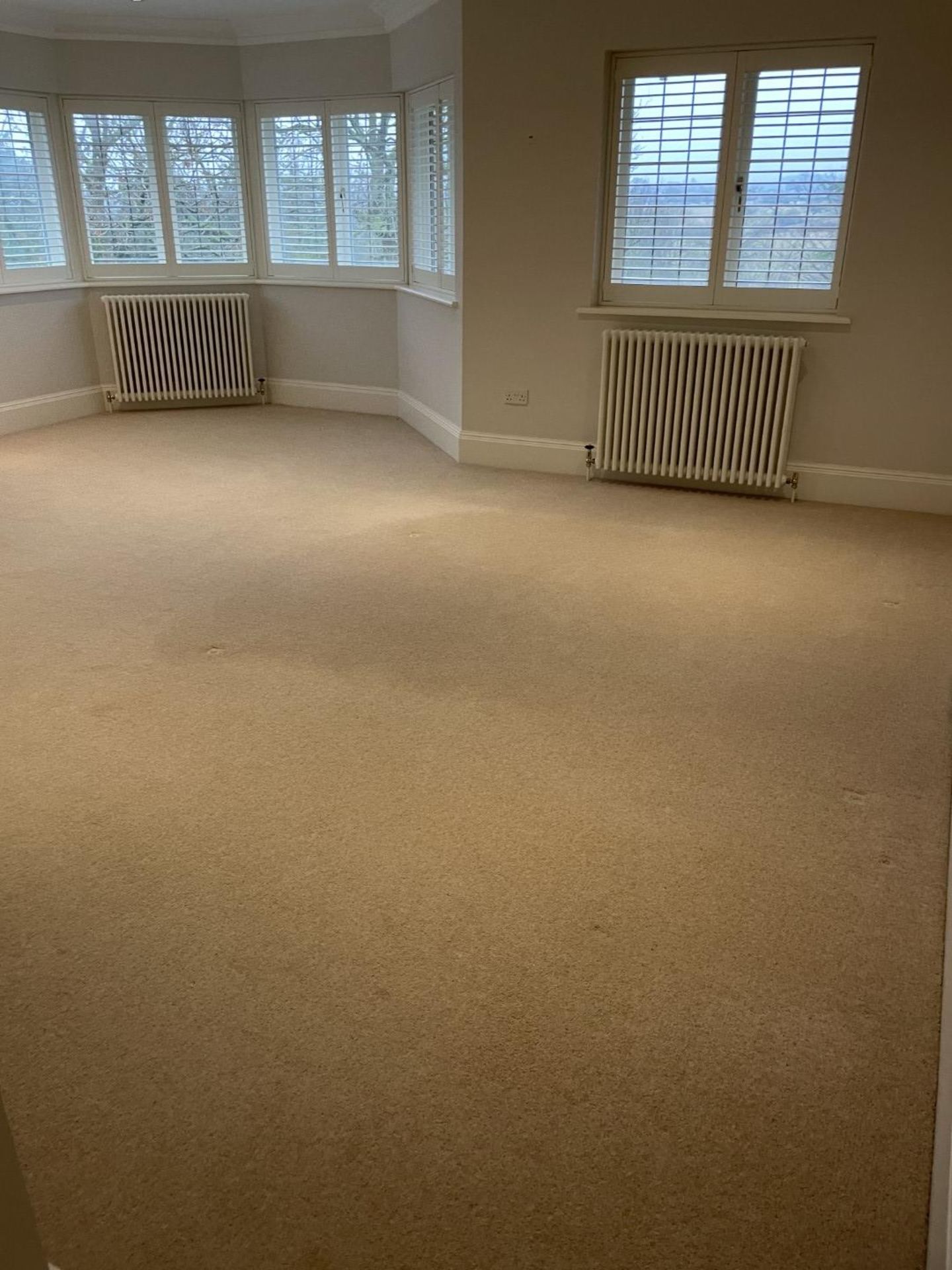 1 x Luxury Wool Back Bedroom Carpet in a Neutral Tone with Premium Underlay - Image 11 of 16