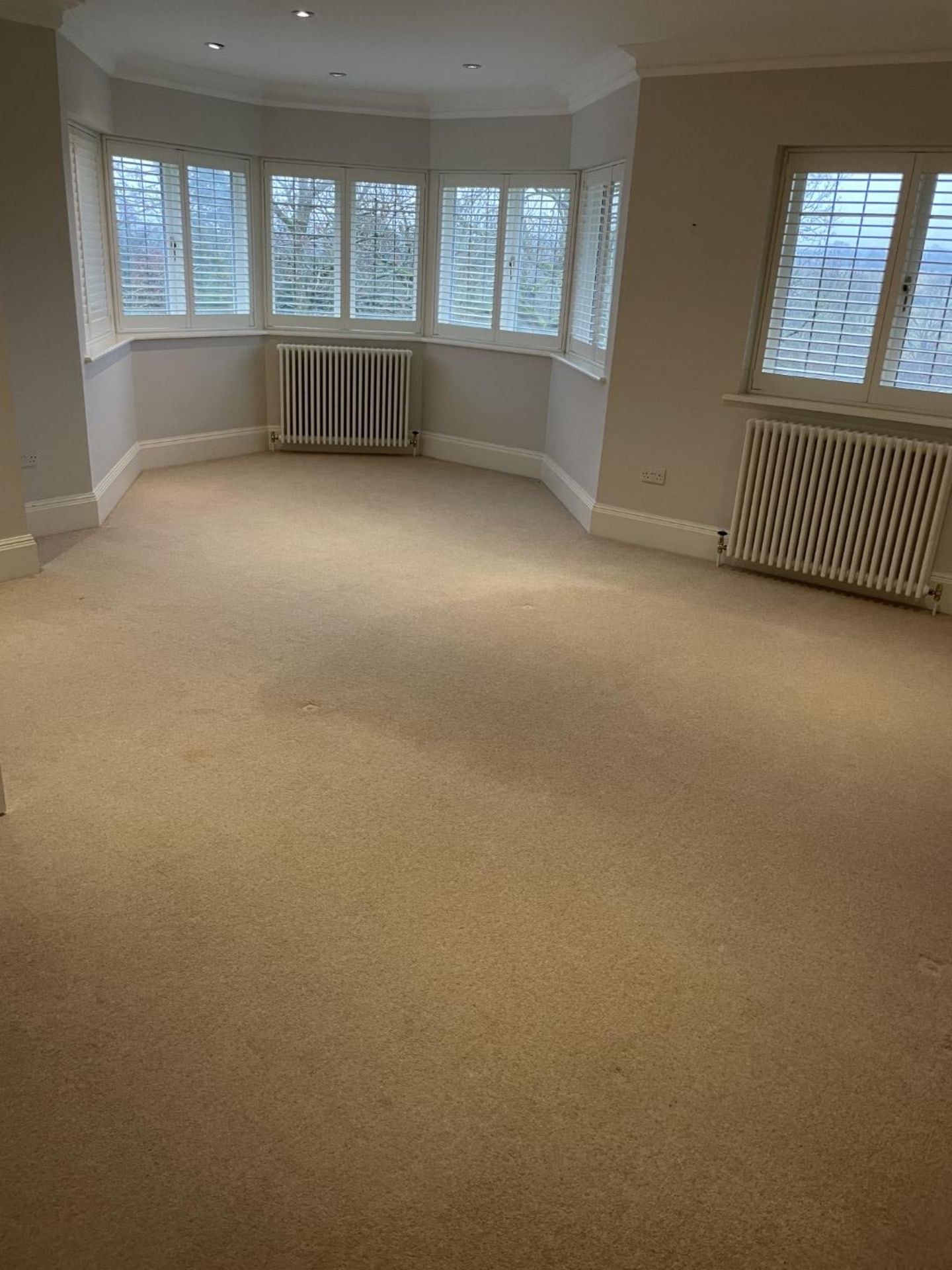 1 x Luxury Wool Back Bedroom Carpet in a Neutral Tone with Premium Underlay - Image 10 of 16