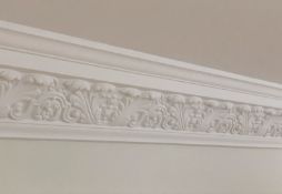 Approximately 17-metres of Ornate Ceiling Cornice - Ref: PAN176 / RearRm - CL896 - NO VAT