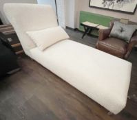 1 x Chais Longe Upholstered in a Premium Pale Cream Boucle Upholstery