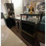 1 x Designer Brand Mirrored Home Bar - Furniture Showroom Example