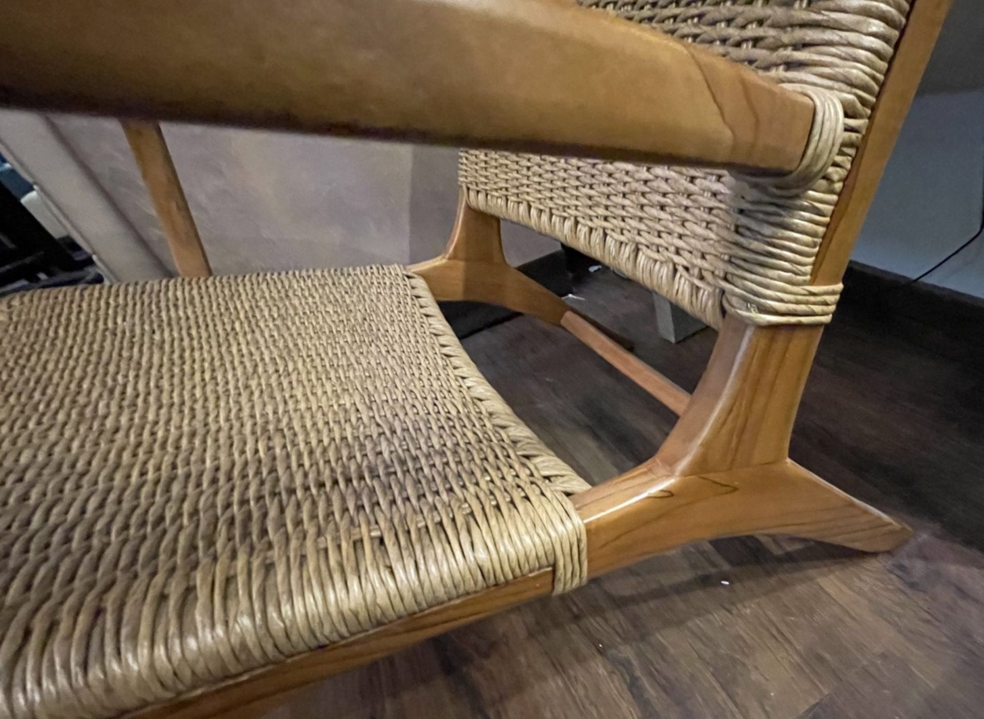 1 x 'Sloane' Stylish Rattan Occasional Chair - Image 5 of 10