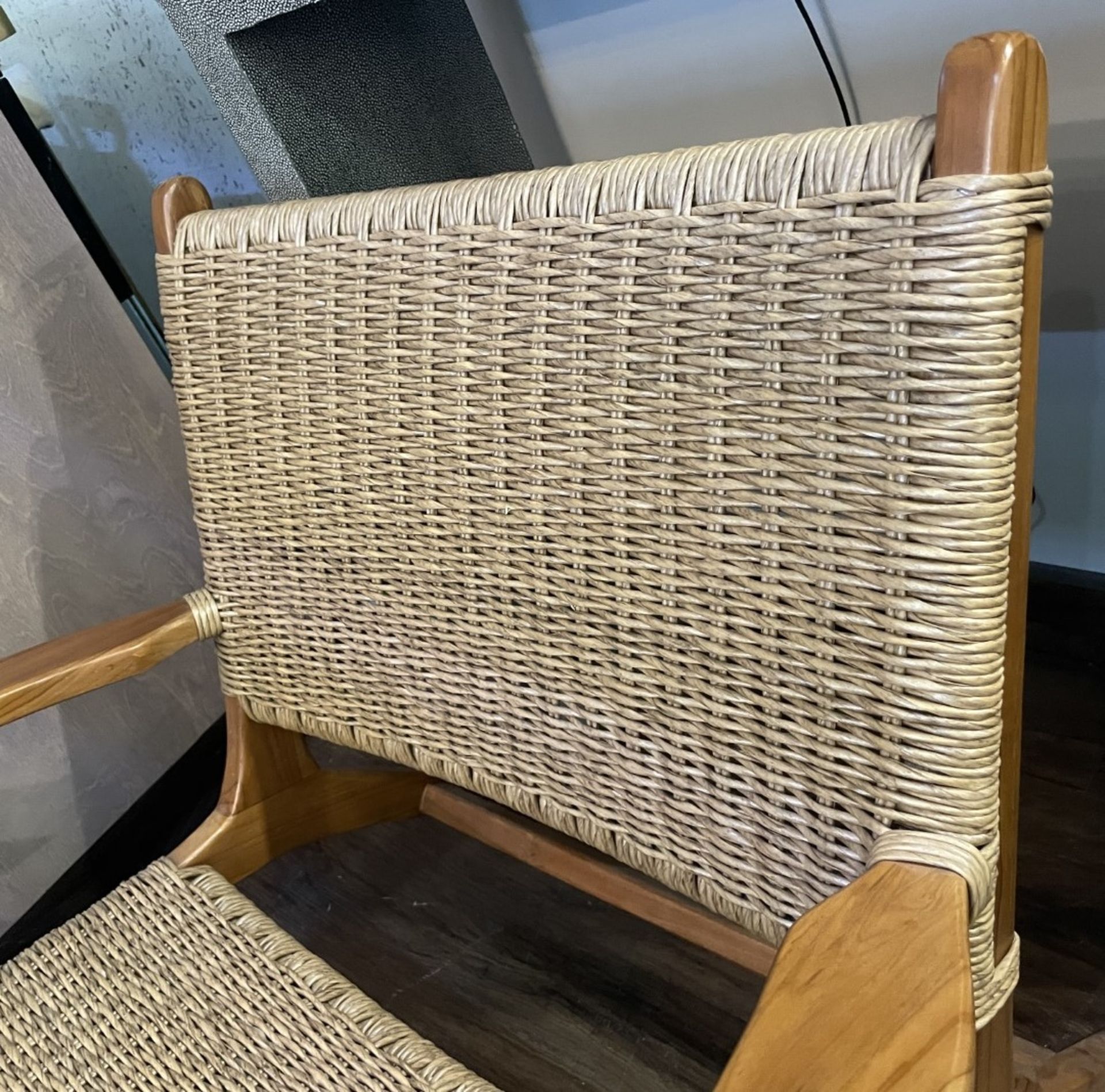 1 x 'Sloane' Stylish Rattan Occasional Chair - Image 7 of 10