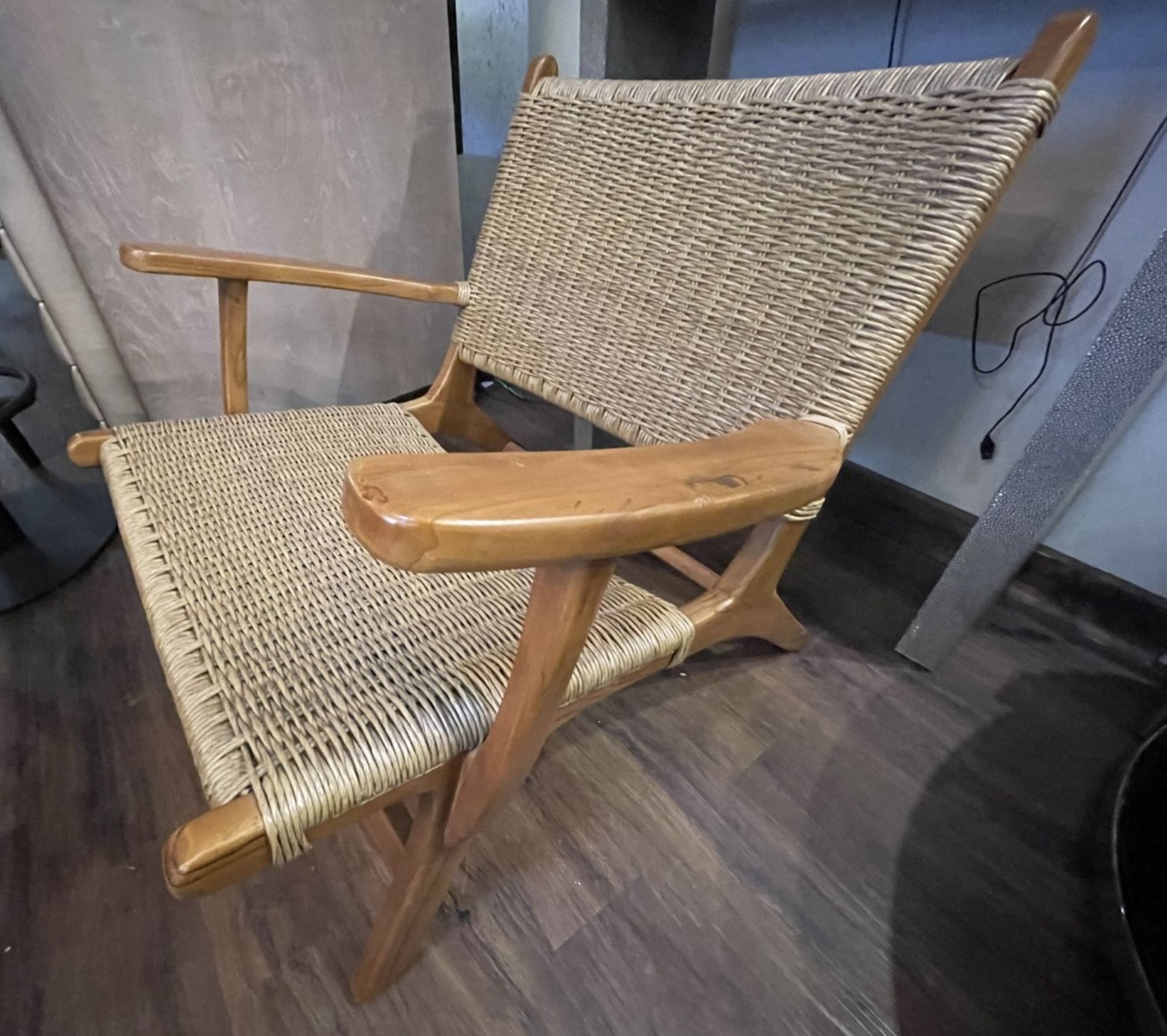 1 x 'Sloane' Stylish Rattan Occasional Chair - Image 6 of 10