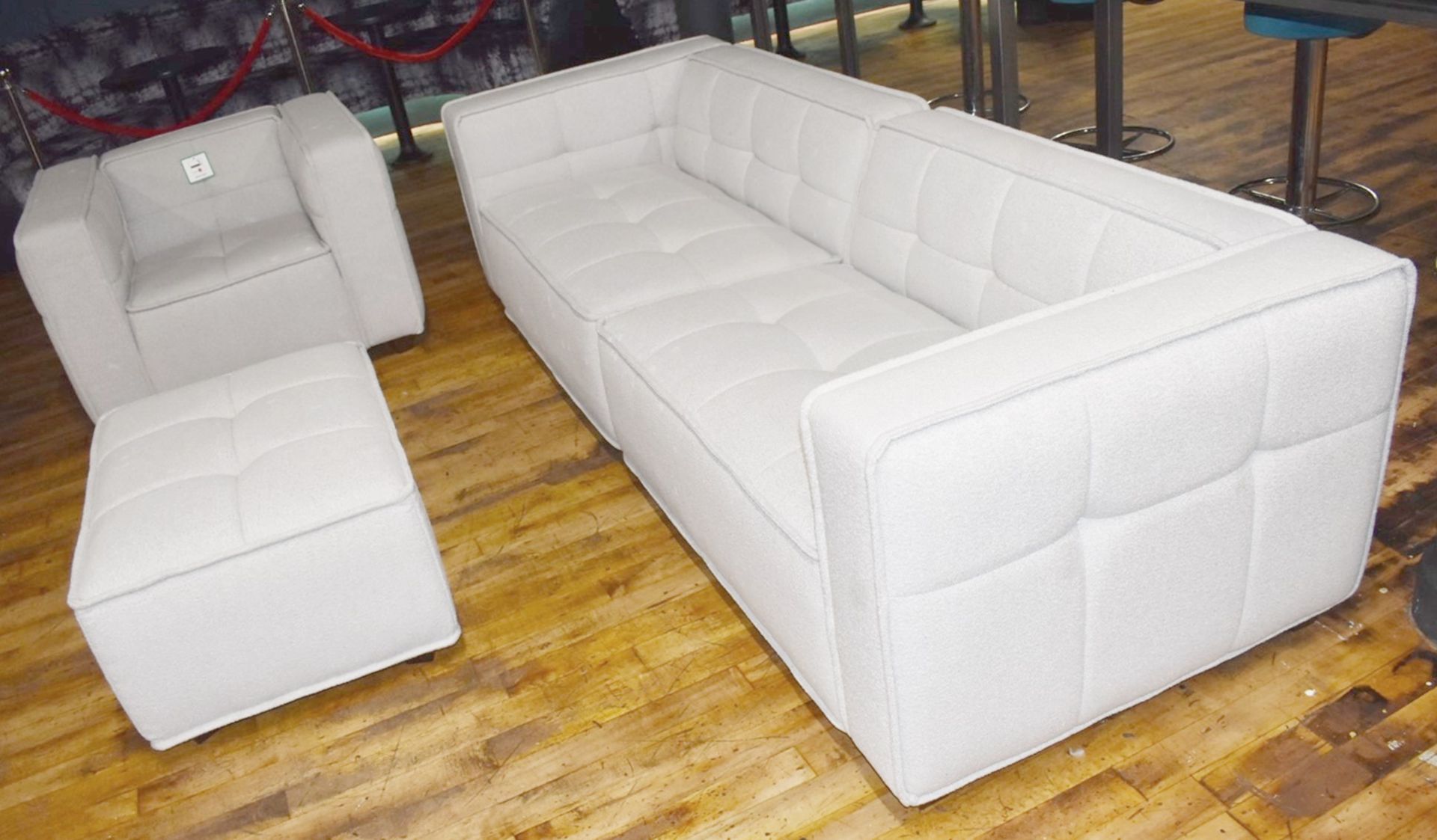3-Piece Sofa Set, Upholstered with a Premium Upholstery in a Neutral Tone - Image 3 of 7