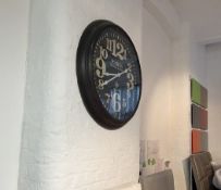 1 x Designer Brand Over-sized Parisian-Style ⌀95cm Wall Clock