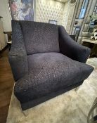 Pair Of Solid Occasional Chairs - Recently Removed from a Luxury Furniture Retailer - Ref: DHD005 -