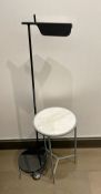 1 x Floorstanding Lamp and Small Table - CL894 - NO VAT ON THE HAMMER - Location: Altrincham