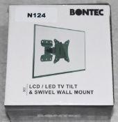 1 x Bontec LCD/LED TV Tilt & Swivel Wall Mount - New Boxed Stock
