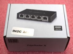 1 x UBIQUITI ER-X Networks EdgeRouter X 5 Ports Gigabit LAN/WAN Router - New Boxed Stock