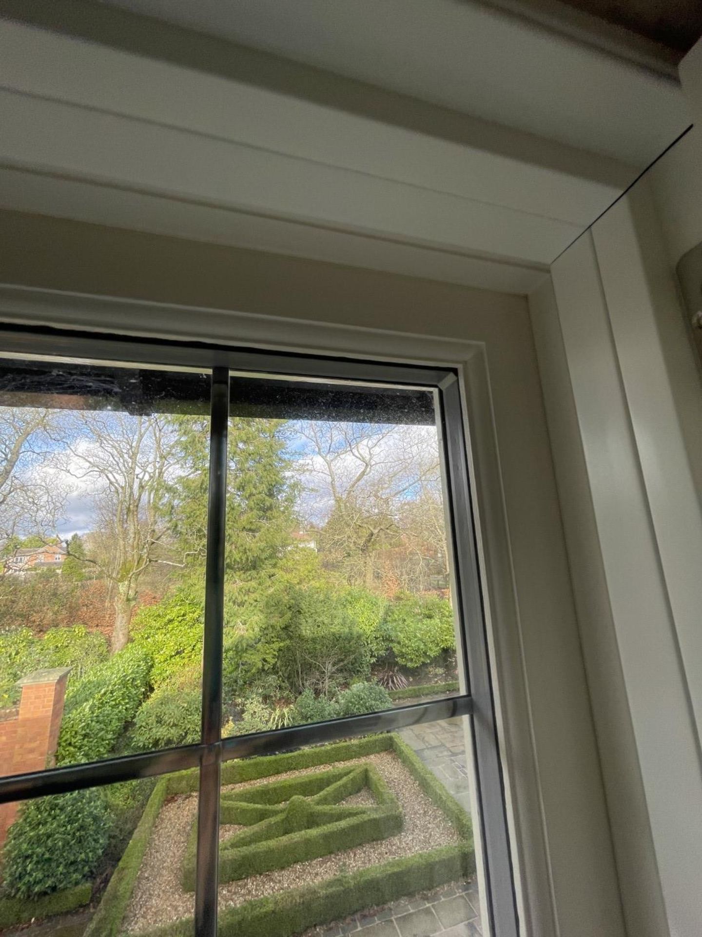 1 x Hardwood Timber Double Glazed Leaded 3-Pane Window Frame fitted with Shutter Blinds - Image 10 of 15