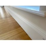 Approximately 8-Metres of Painted Timber Wooden Skirting Boards, In White - Ref: PAN213 - CL896 - NO