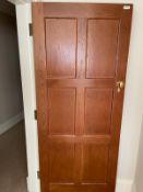 1 x Solid Wood Lockable Internal Door - Ref: PAN258 / BED3 - CL896 - NO VAT ON THE HAMMER -