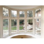 1 x Hardwood Timber Double Glazed 5-Pane Bay Window Frame - Ref: PAN167 / FrPlace - CL896 - NO VAT