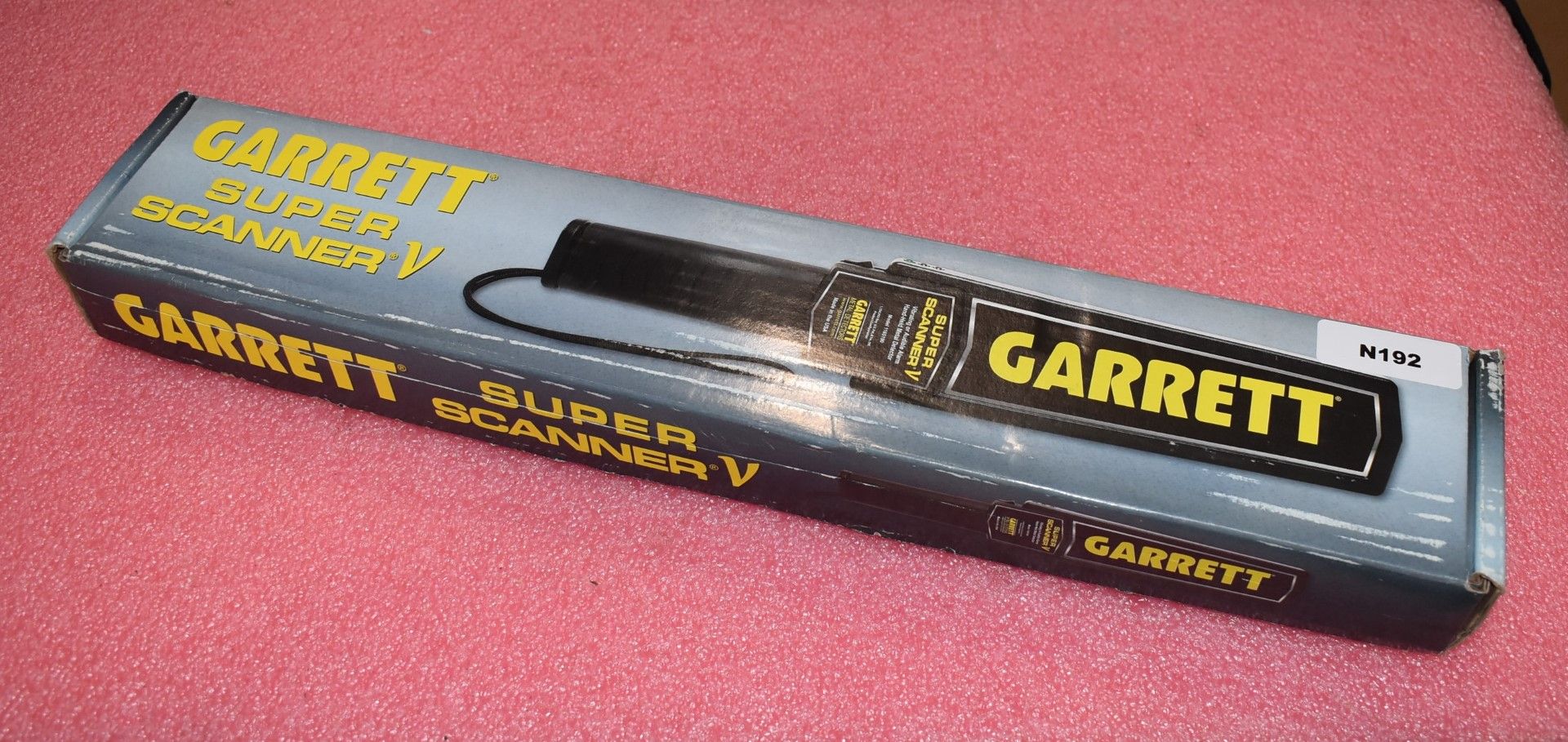 1 x Garrett Super Scanner V Vibrating Audible Hand Held Metal Detector - Unused With Original