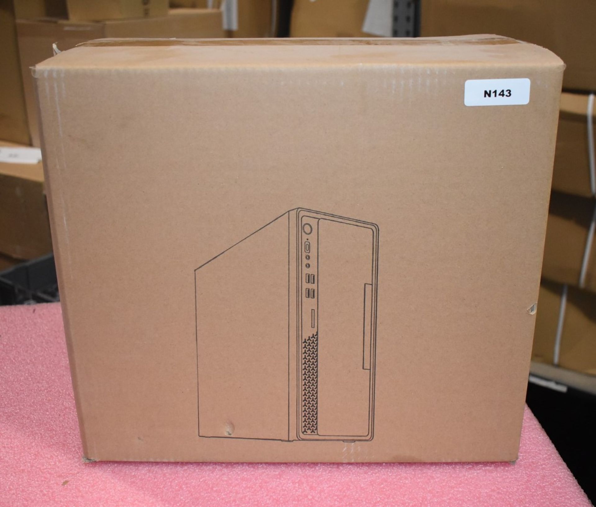 1 x CIT SI001BK Slim Micro ATX SFF PC Case With Type C Port - New Boxed Stock - Bild 2 aus 4