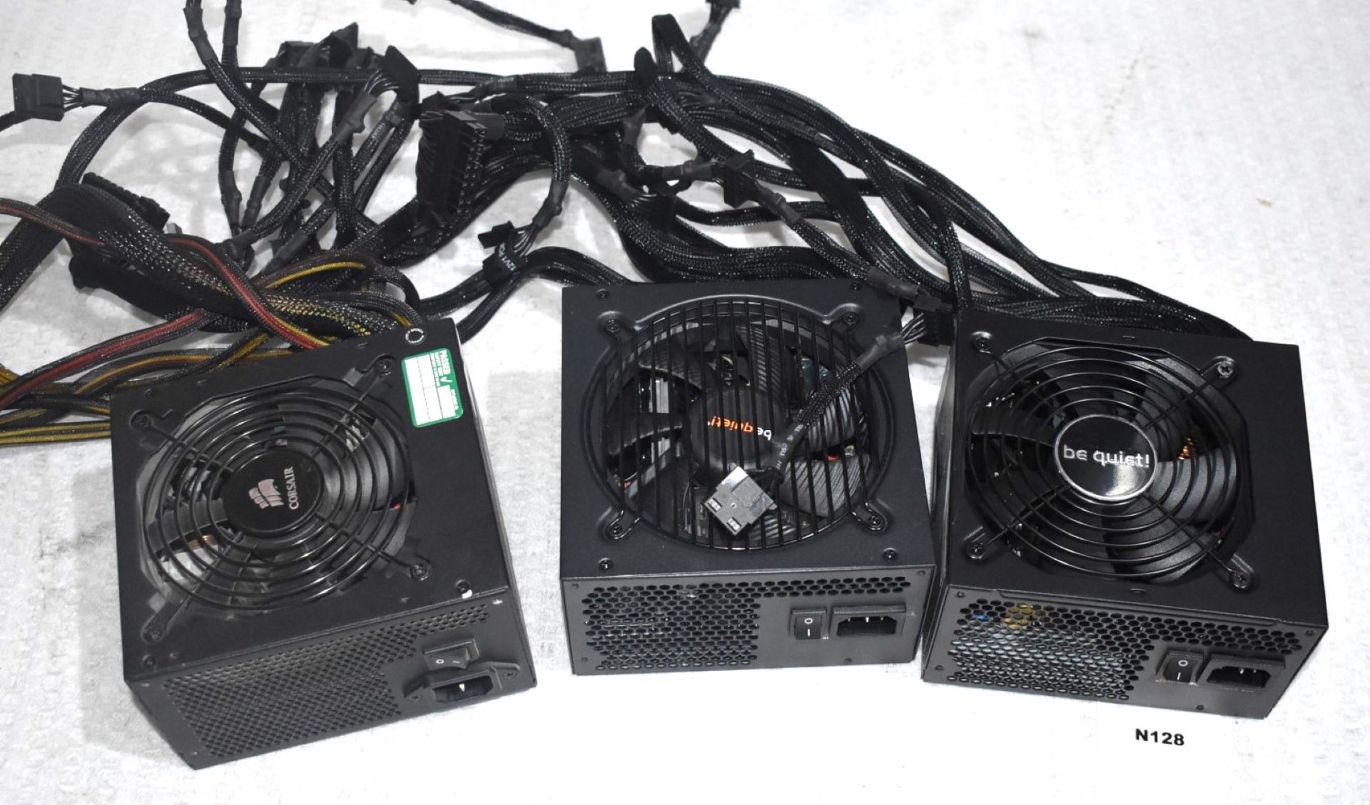 3 x Desktop PC Power Supplies - Brands Include Corsair CX500, BeQuiet Purepower 9 and BeQuiet