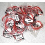 30 x Red SATA Hard Drive Cables - New in Packets