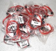 30 x Red SATA Hard Drive Cables - New in Packets