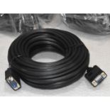 3 x CDEX 715K Cables Direct VGA Cables - 15 Meter Length - New in Packets - RRP £70